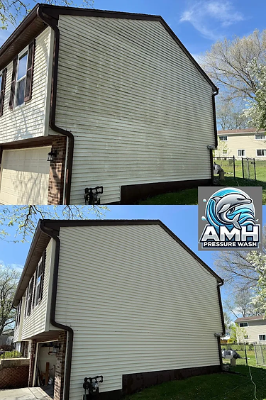 Professional house washing improving curb appeal
