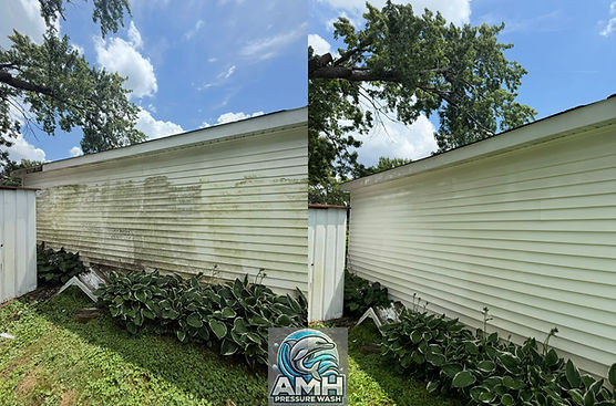 Soft washing home exterior siding