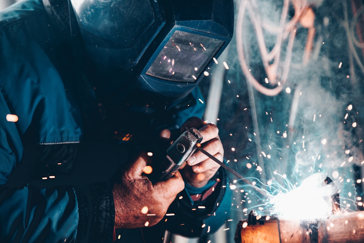 Trade professional welding pipes