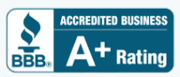 Better Business Bureau A+ rating badge