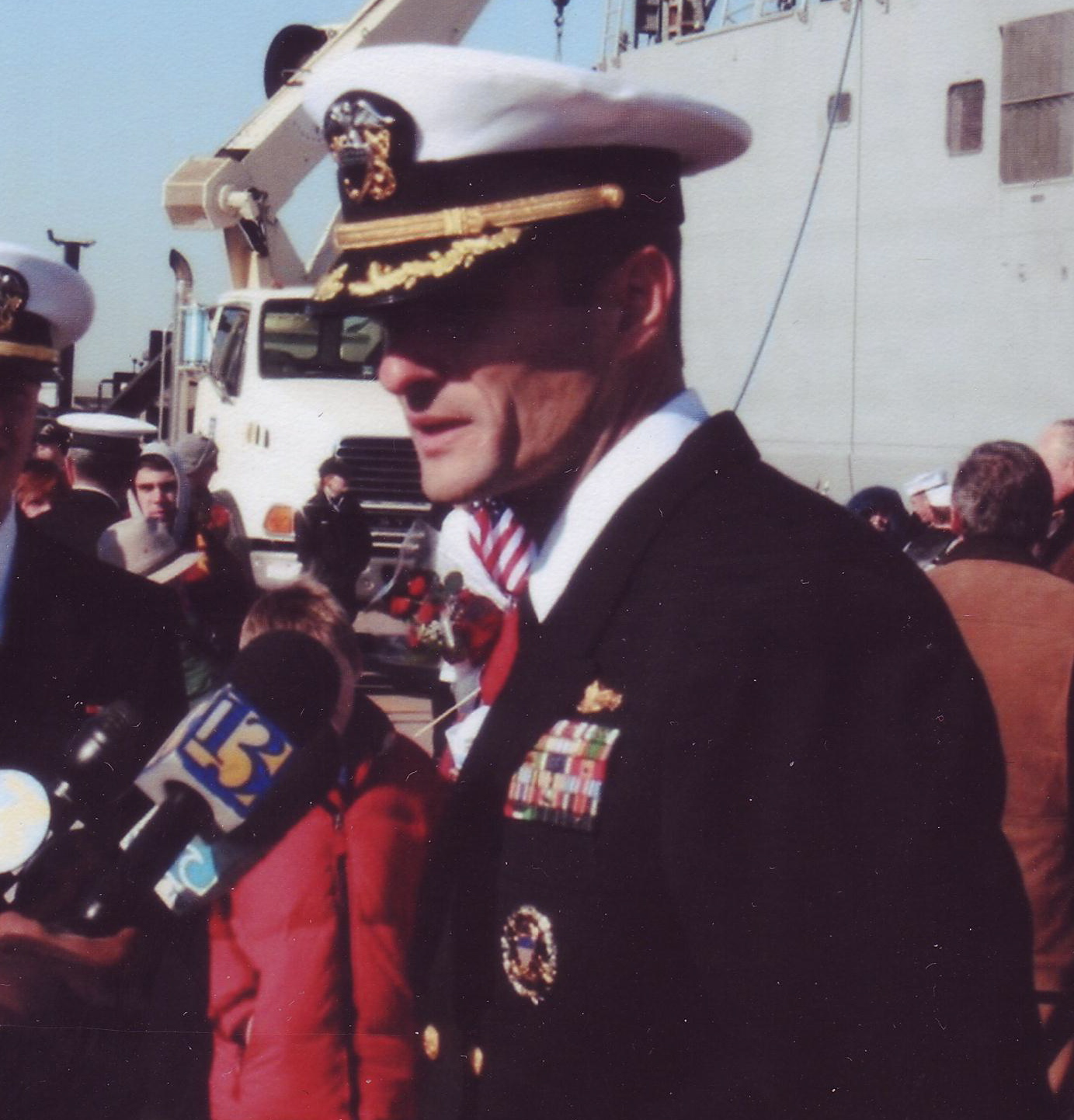 Mark Metzger in uniform as a U.S. Navy Commanding Officer