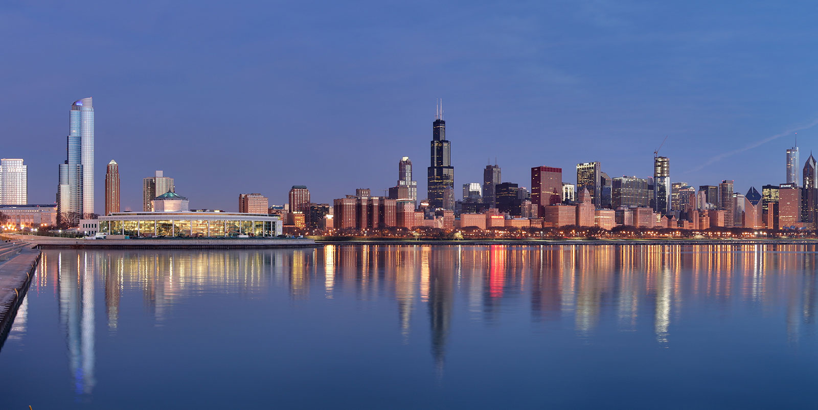 Chicago skyline at sunrise — where SNC has served businesses since 2001