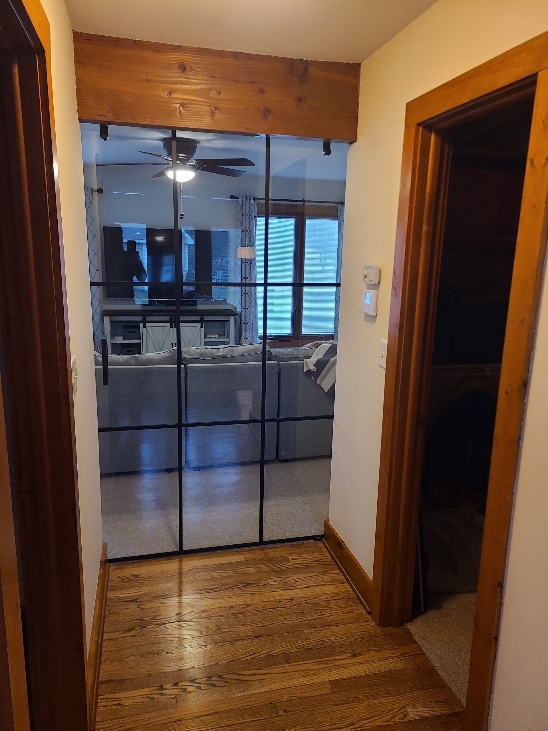 Interior glass doors